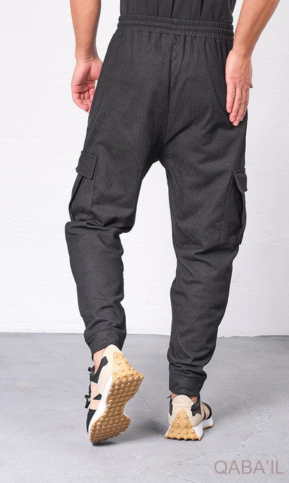 QL Relaxed Cargo Flex in Black  MOOMENN Men Clothing  Faithful Nutrition