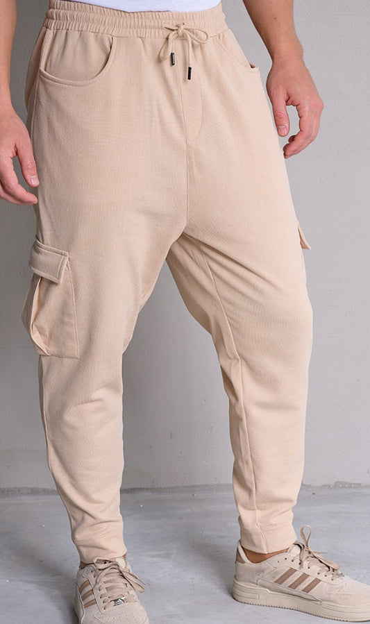 QL Relaxed Cargo Flex in Beige  MOOMENN Men Clothing 8003 SAROUEL CARGO FLEX / Beige / XXL Faithful Nutrition