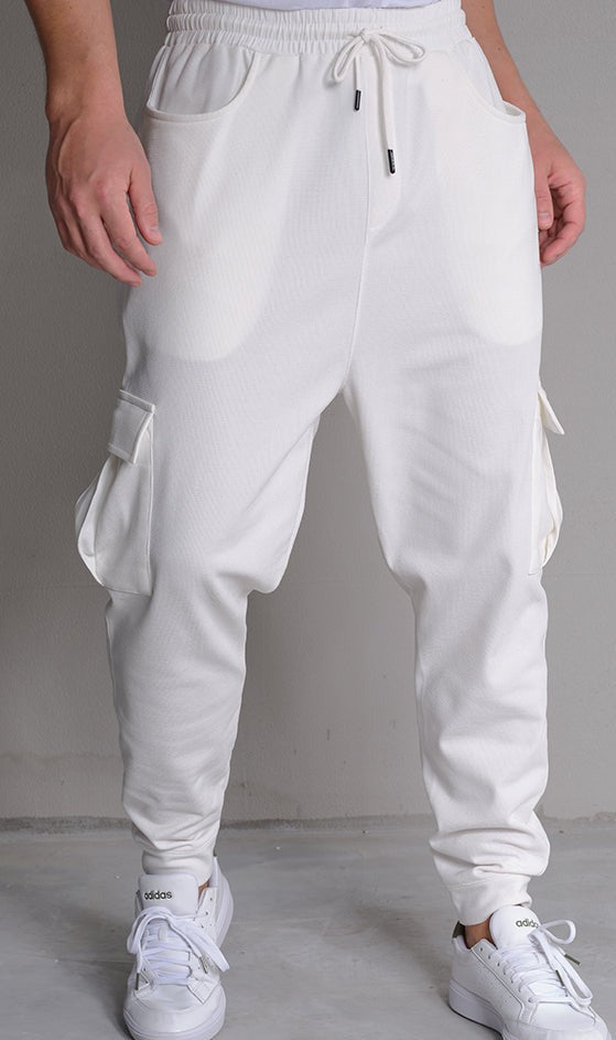 QL Relaxed Cargo Flex in Cream  MOOMENN Men Clothing 8003 SAROUEL CARGO FLEX / Cream / XXL Faithful Nutrition