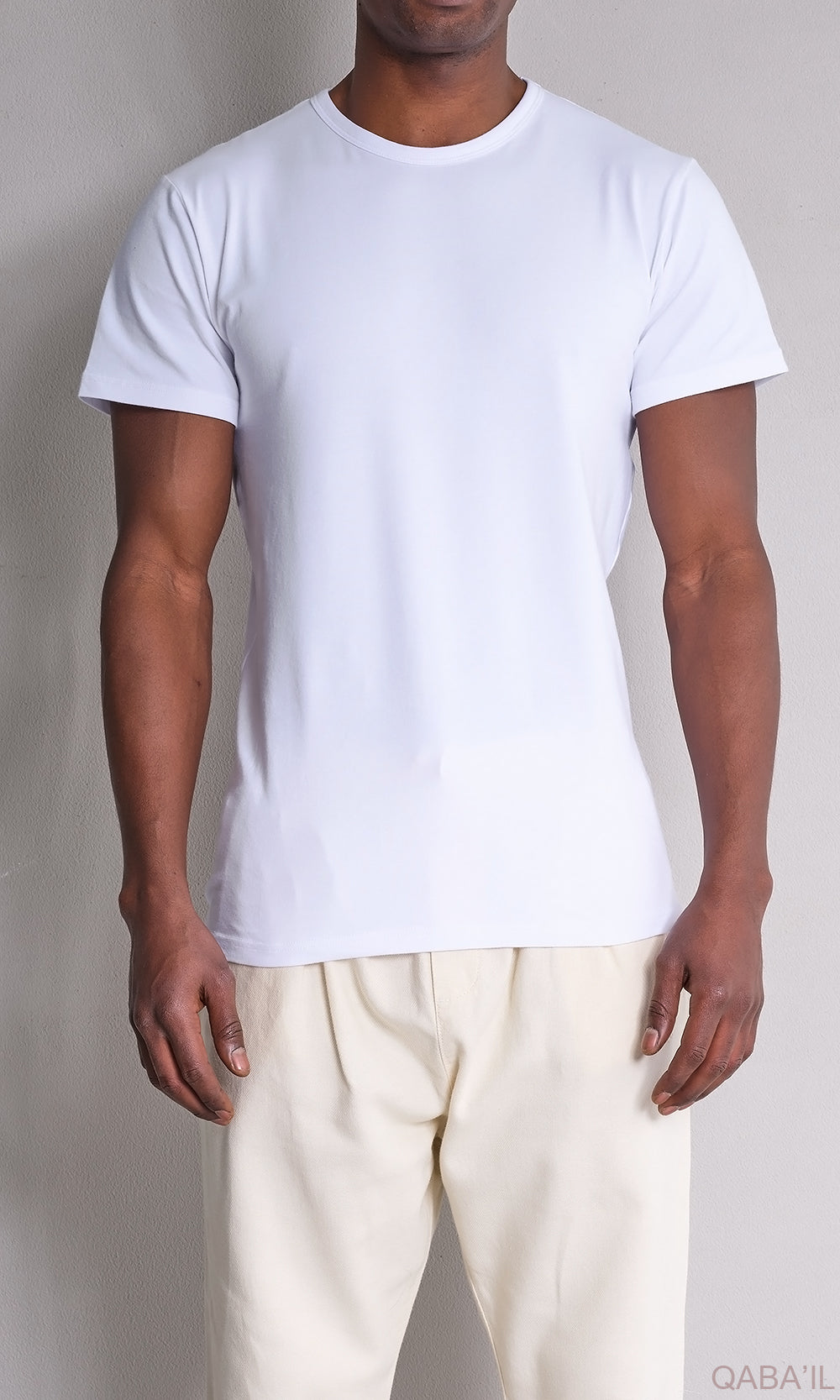 QL BAZ Longline T-Shirt White Pack (Pack of 2)  MOOMENN Men Clothing  Faithful Nutrition