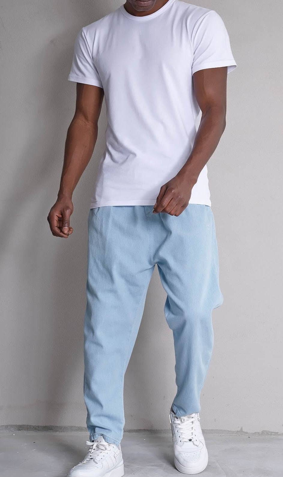 QL BAZ Longline T-Shirt White Pack (Pack of 2)  MOOMENN Men Clothing  Faithful Nutrition