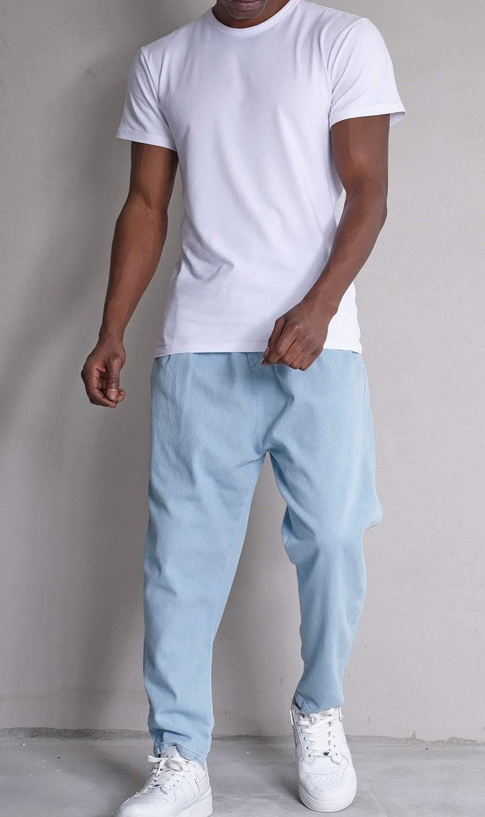 QL BAZ Longline T-Shirt White Pack (Pack of 2)  MOOMENN Men Clothing 5032 PACK 2 TSHIRT WHITE / White (Pack of 2) / XXL Faithful Nutrition