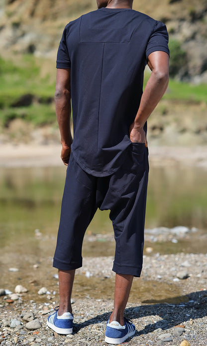 QL Relaxed Fit Nautik Set in Navy Blue  MOOMENN Men Clothing  Faithful Nutrition