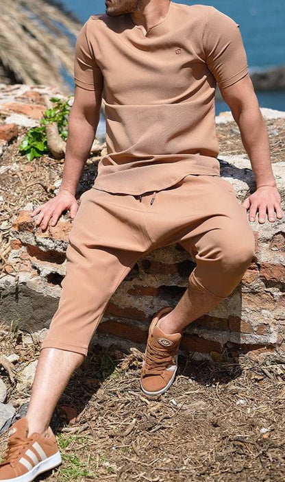 QL Azur Set in Dark Camel  MOOMENN Men Clothing  Faithful Nutrition