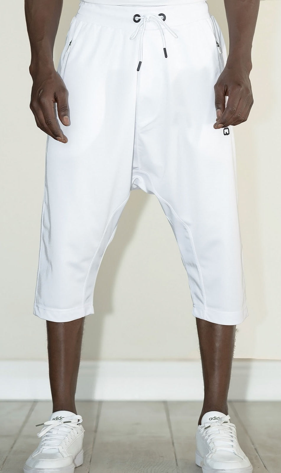 QL Relaxed Lightweight Cropped Joggers in White  MOOMENN Men Clothing  Faithful Nutrition