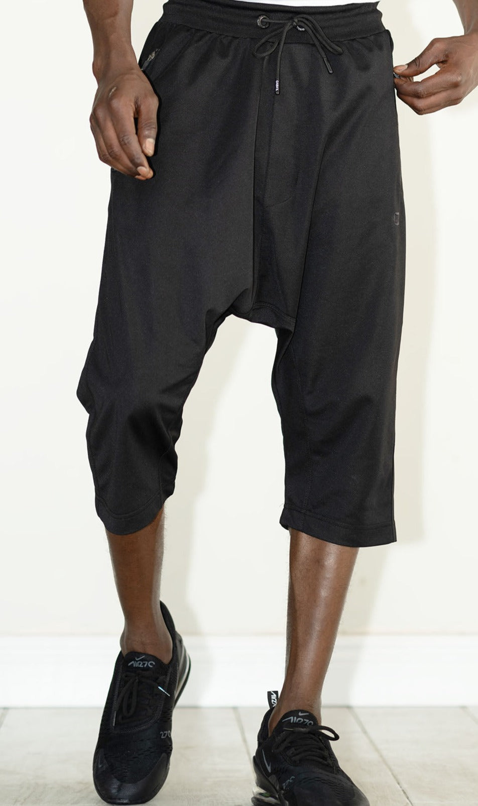 QL Relaxed Lightweight Cropped Joggers in Black  MOOMENN Men Clothing  Faithful Nutrition