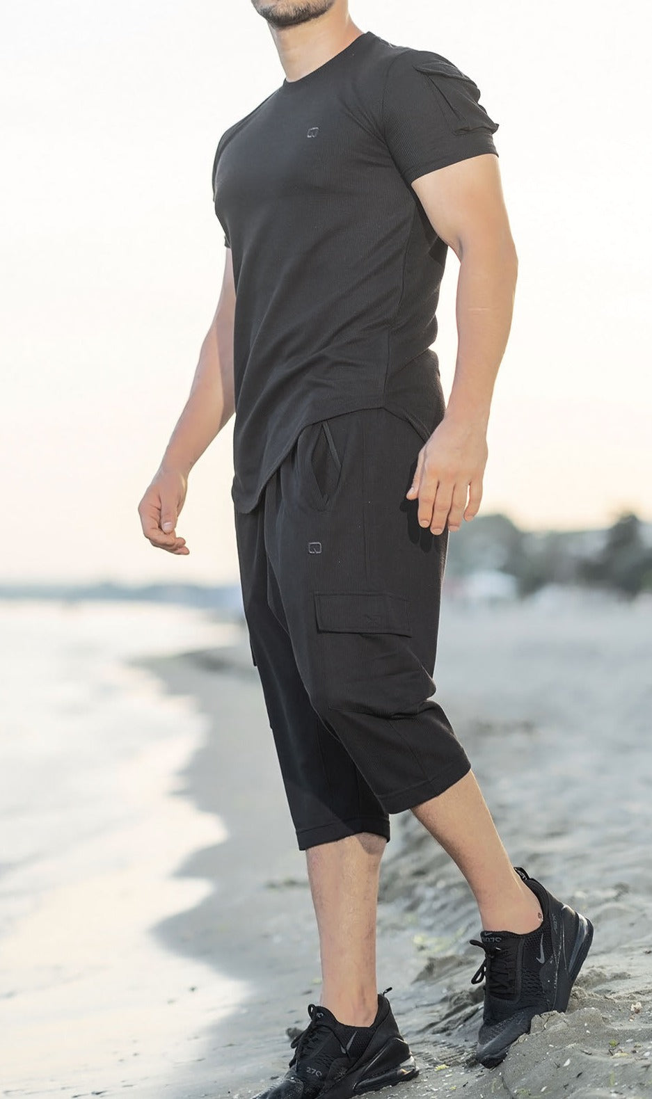 QL Relaxed Fit Nautik Set in Black  MOOMENN Men Clothing  Faithful Nutrition