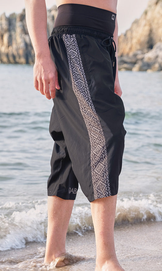 QL Halal Swim Shorts ETNIZ S25 in Black  MOOMENN Men Clothing 5041 SAROUEL DE BAIN ETNIZ S25 / Black / XXL Faithful Nutrition
