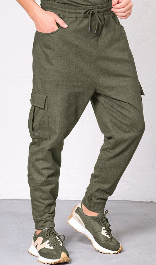 QL Relaxed Cargo Flex in Dark Khaki  MOOMENN Men Clothing 8003 SAROUEL CARGO FLEX / Dark Khaki / XXL Faithful Nutrition
