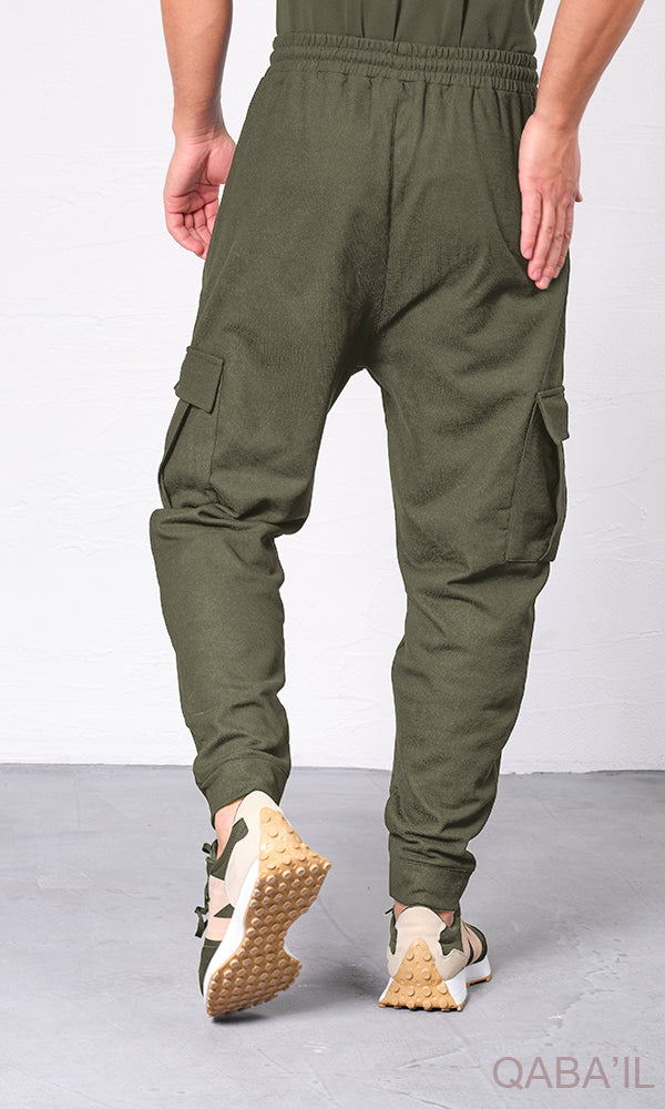 QL Relaxed Cargo Flex in Dark Khaki  MOOMENN Men Clothing  Faithful Nutrition