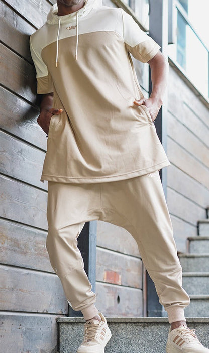 QL Set DELTA Lite in Cream and Beige  MOOMENN Men Clothing 3211 ENSEMBLE QC DELTA LITE / Cream and Beige / XX Faithful Nutrition