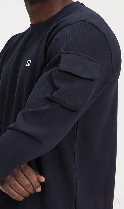 QL Sniper Set Cargo Joggers and Longline Top in Navy Blue  MOOMENN Men Clothing  Faithful Nutrition