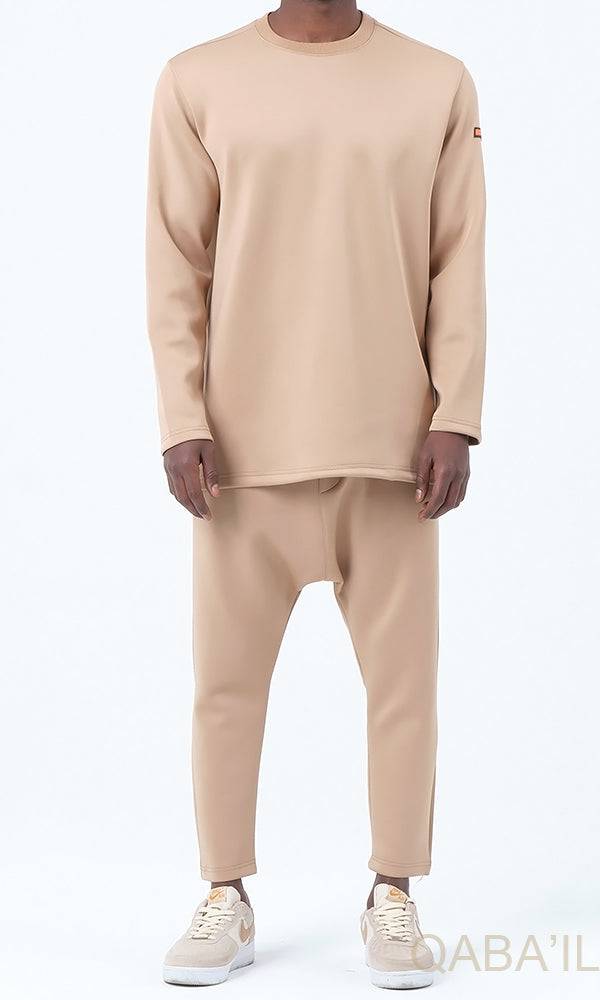 QL Futurx Relaxed Sweat and Ankle Jogger Set in Beige  MOOMENN Men Clothing  Faithful Nutrition