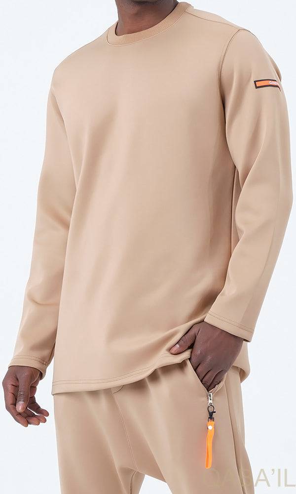QL Futurx Relaxed Sweat and Ankle Jogger Set in Beige  MOOMENN Men Clothing  Faithful Nutrition