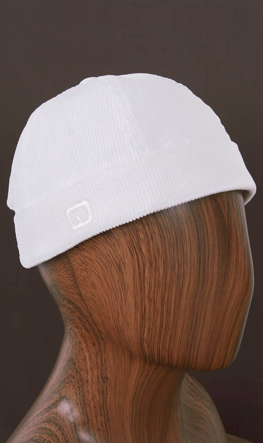 QL Velvet Docker Hat in Cream  MOOMENN Men Clothing 5033 DOCKER VELOURS / Cream Faithful Nutrition