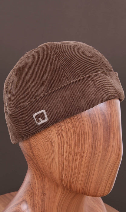 QL Velvet Docker Hat in Camel  MOOMENN Men Clothing 5033 DOCKER VELOURS / Camel Faithful Nutrition