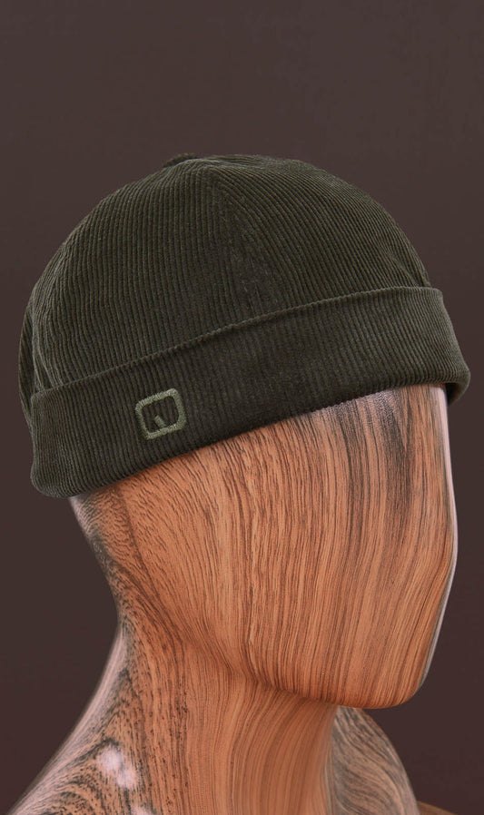 QL Velvet Docker Hat in Khaki  MOOMENN Men Clothing 5033 DOCKER VELOURS / Khaki Faithful Nutrition
