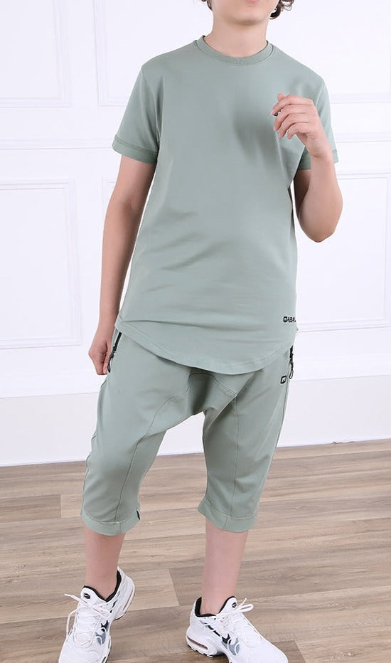 QL Nautik Set for Kids in Almond Green  MOOMENN Kids Clothing  Faithful Nutrition