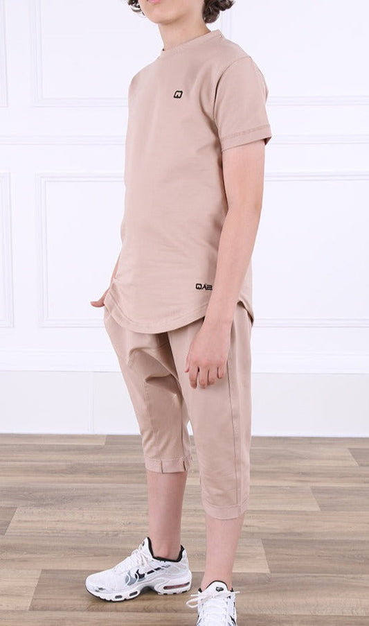 QL Nautik Set for Kids in Beige  MOOMENN Kids Clothing 3212 ENSEMBLE NAUTIK KID / Beige / 8 YEARS Faithful Nutrition