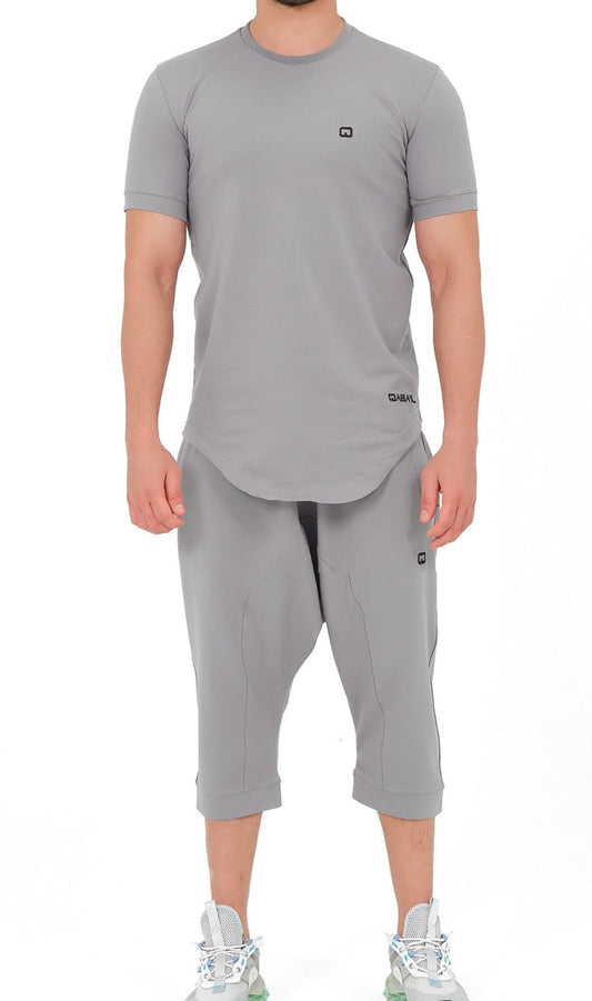 QL Relaxed Fit Nautik Set in Light Grey  MOOMENN Men Clothing 3021 S25 ENSEMBLE NAUTIK / Grey / XXL Faithful Nutrition