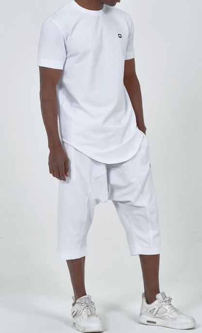 QL Relaxed Fit Nautik Set in White  MOOMENN Men Clothing 3021 S25 ENSEMBLE NAUTIK / White / XXL Faithful Nutrition
