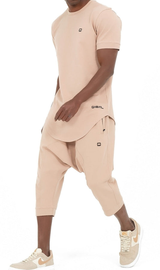QL Relaxed Fit Nautik Set in Beige  MOOMENN Men Clothing 3021 S25 ENSEMBLE NAUTIK / Beige / XXL Faithful Nutrition