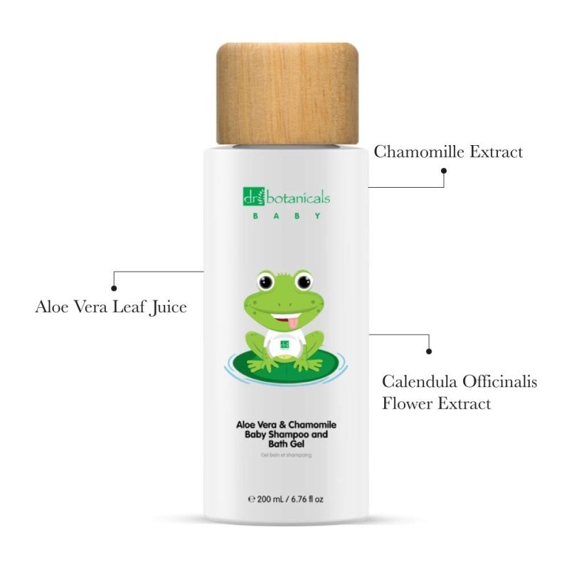 Aloe Vera & Chamomile Baby Shampoo & Bath Gel 200ml - Baby - Faithful Nutrition