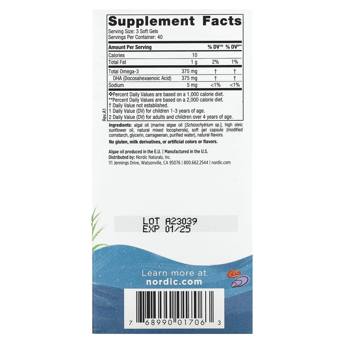 Nordic Naturals Children's DHA Vegetarian 120 Chewables - Chewables - Faithful Nutrition