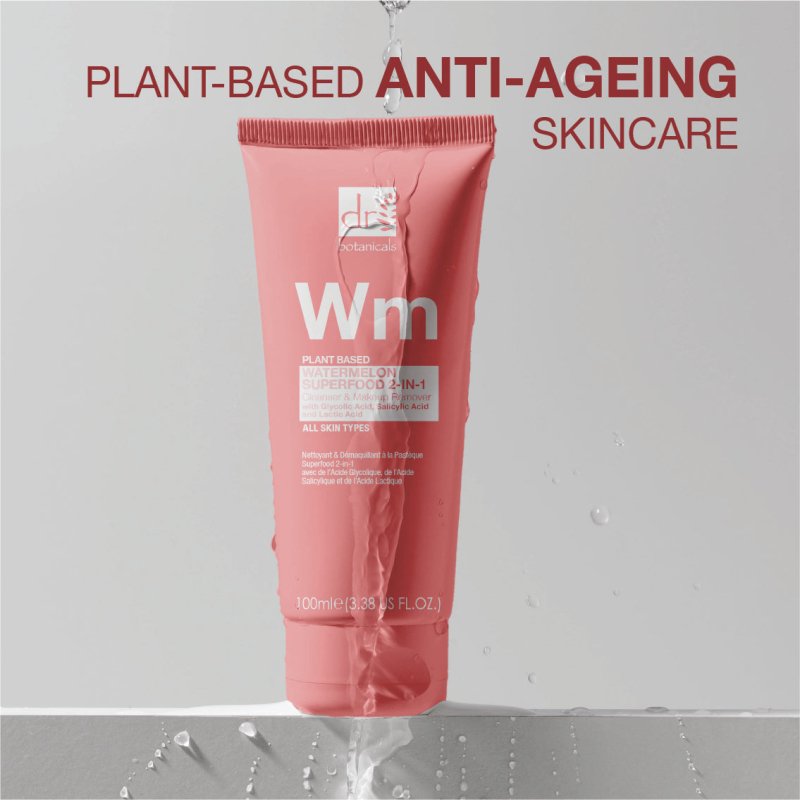 Watermelon Superfood 2 - in - 1 Cleanser & Makeup Remover with Glycolic Acid, Salicylic Acid and Lactic Acid 100ml - Cleanser - Faithful Nutrition