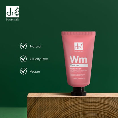 Watermelon Superfood 2 - In - 1 Cleanser & Makeup Remover 30ml - Cleanser - Faithful Nutrition