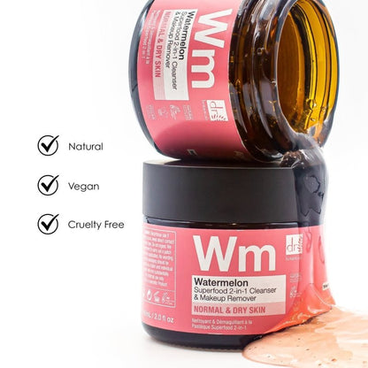Watermelon Superfood 2 - In - 1 Cleanser & Makeup Remover 60ml - Cleanser - Faithful Nutrition
