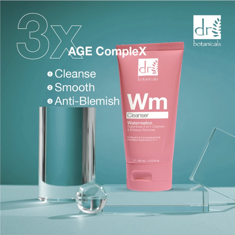 Watermelon Superfood 2 - in - 1 Cleanser & Makeup Remover with Glycolic Acid, Salicylic Acid and Lactic Acid 100ml - Cleanser - Faithful Nutrition