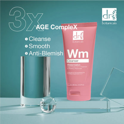 Watermelon Superfood 2 - in - 1 Cleanser & Makeup Remover with Glycolic Acid, Salicylic Acid and Lactic Acid 100ml - Cleanser - Faithful Nutrition