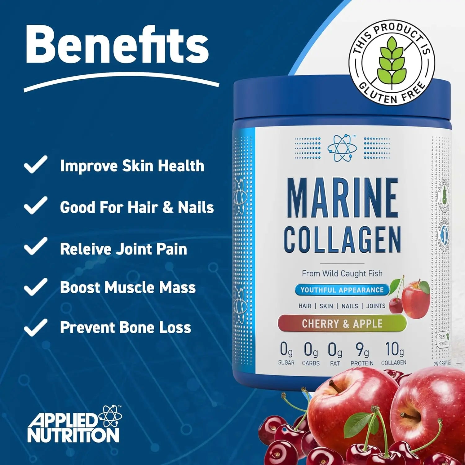 Applied Nutrition Marine Collagen 300g - Collagen Powder - Faithful Nutrition