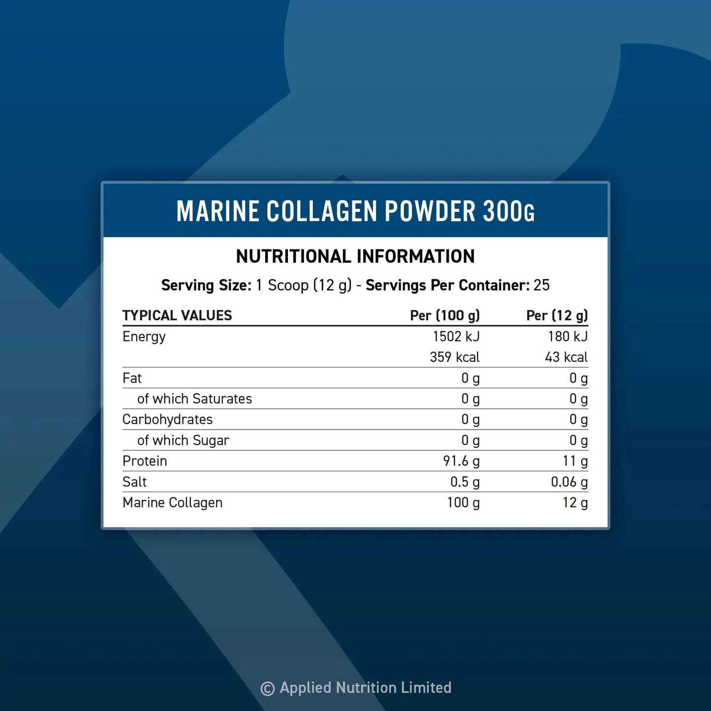 Applied Nutrition Marine Collagen 300g - Collagen Powder - Faithful Nutrition