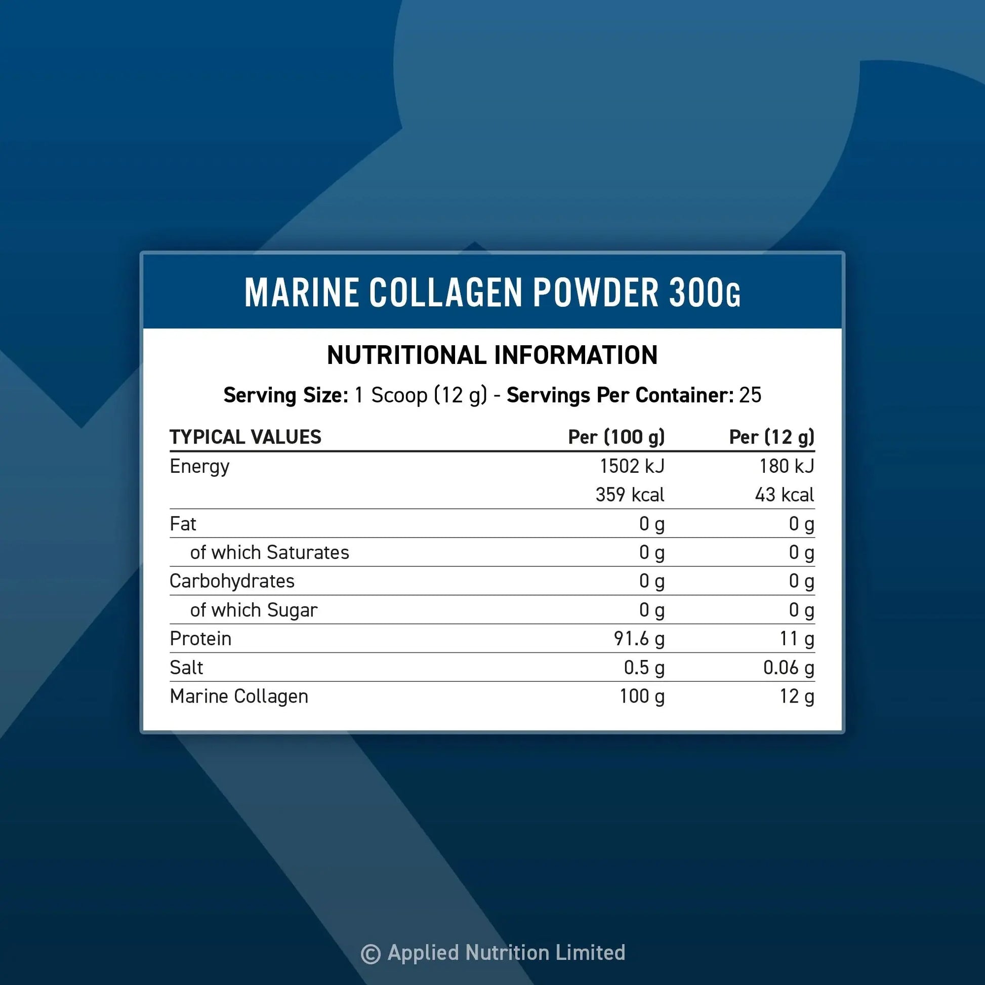 Applied Nutrition Marine Collagen 300g - Collagen Powder - Faithful Nutrition