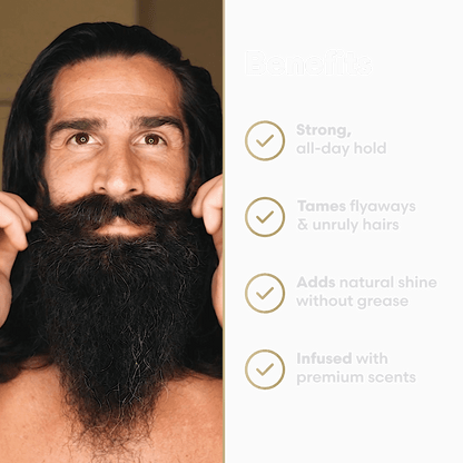 Clear Mustache Wax for a Natural Hold - Cosmetic - Faithful Nutrition