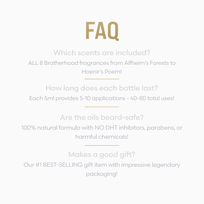 Beard Oil Scent Sampler Kit - Cosmetic - Faithful Nutrition