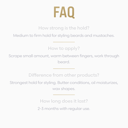 Clear Mustache Wax for a Natural Hold - Cosmetic - Faithful Nutrition