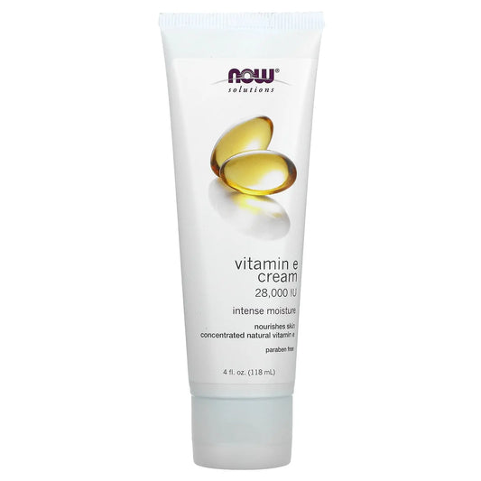 NOW Foods Vitamin E Cream - 118ml - Cream and Lotions - Faithful Nutrition
