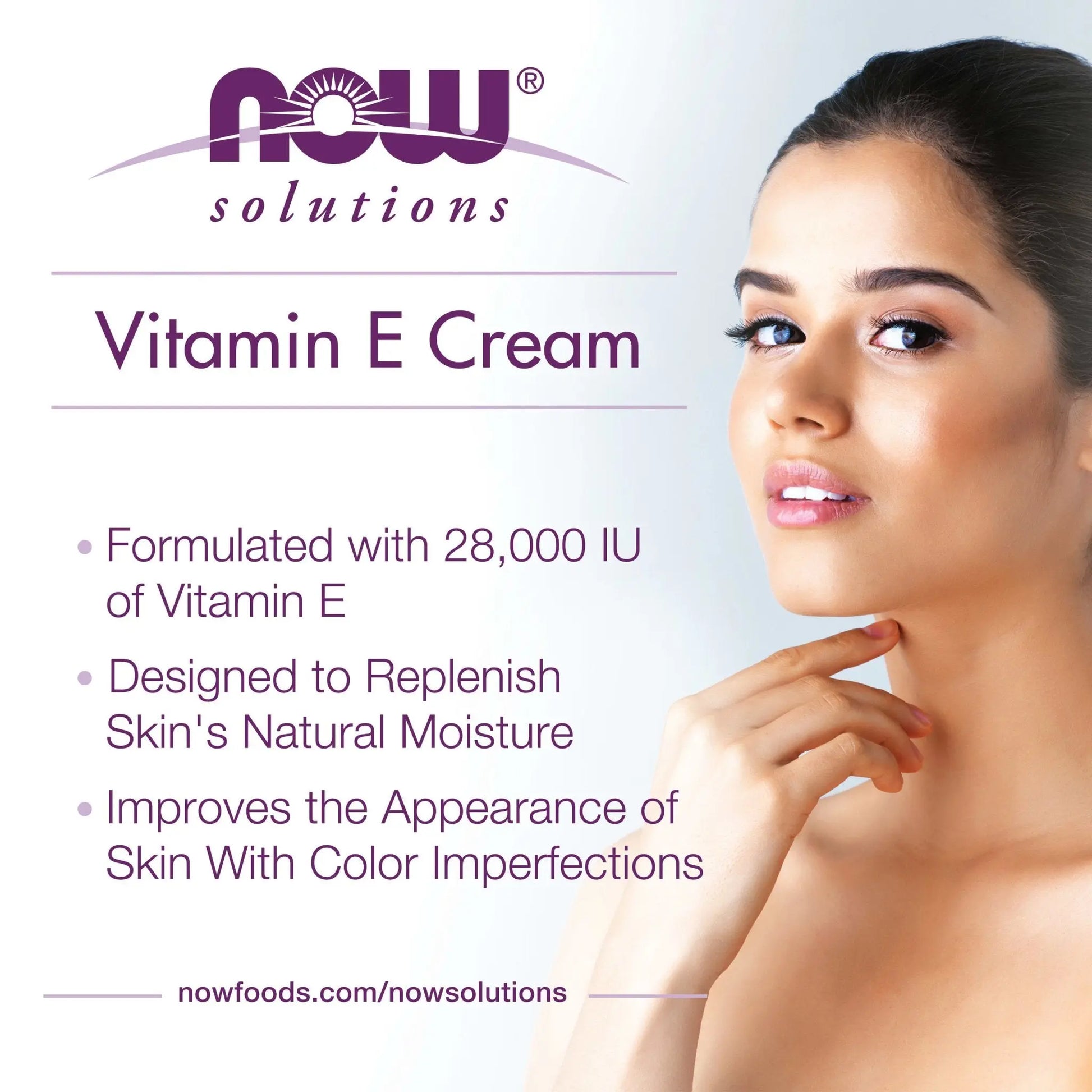 NOW Foods Vitamin E Cream - 118ml - Cream and Lotions - Faithful Nutrition