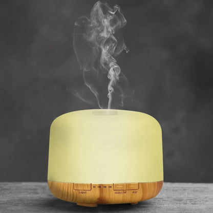 Aroma Diffuser With Wood Grain Base (USB) - Diffuser - Faithful Nutrition