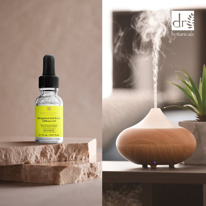 Peaceful & Serene Bergamot & Rose Diffuser Oil 15ml - Diffuser Oil - Faithful Nutrition