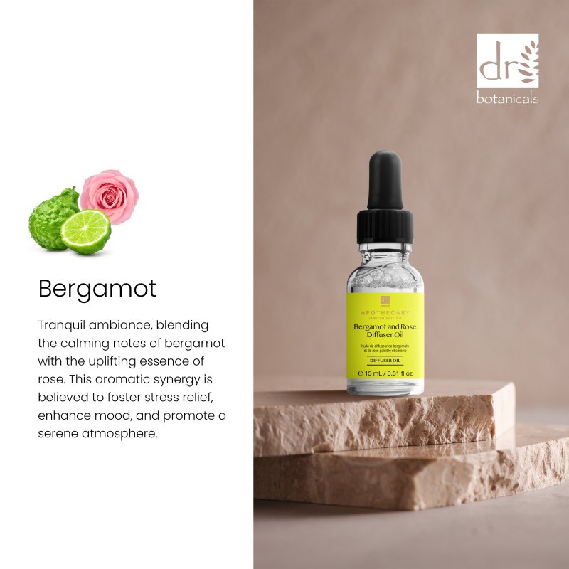 Peaceful & Serene Bergamot & Rose Diffuser Oil 15ml - Diffuser Oil - Faithful Nutrition
