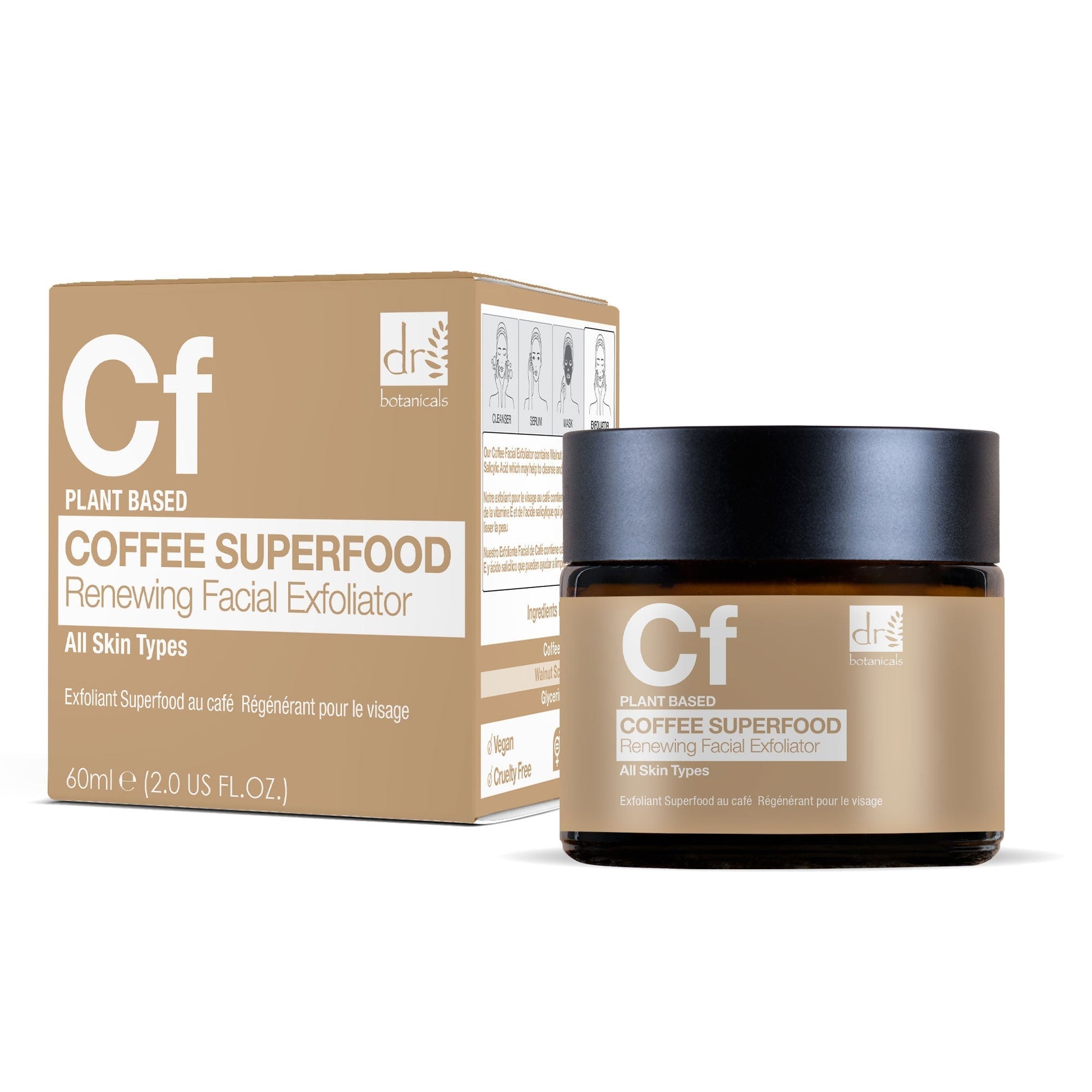 Coffee Superfood Renewing Facial Exfoliator 60ml - Exfoliator - Faithful Nutrition