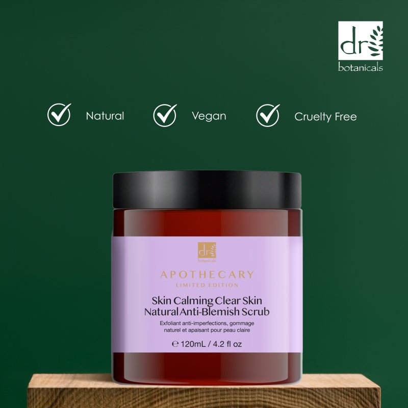 Skin Calming Clear Skin Natural Anti - Blemish Scrub 120ml - Exfoliator - Faithful Nutrition