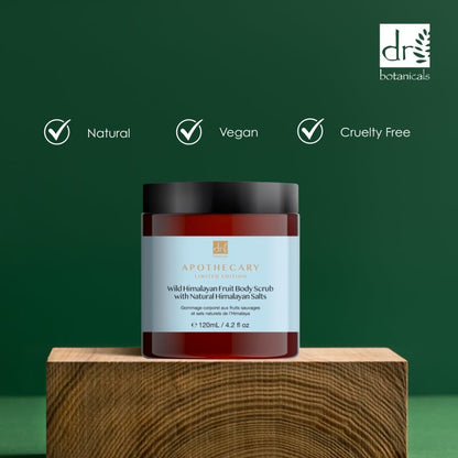 Wild Himalayan Fruit Body Scrub with Natural Himalayan Salts 120ml - Exfoliator - Faithful Nutrition