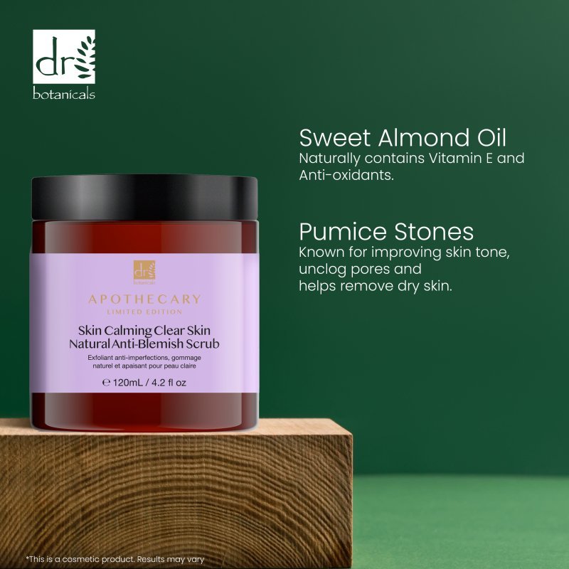 Skin Calming Clear Skin Natural Anti - Blemish Scrub 120ml - Exfoliator - Faithful Nutrition