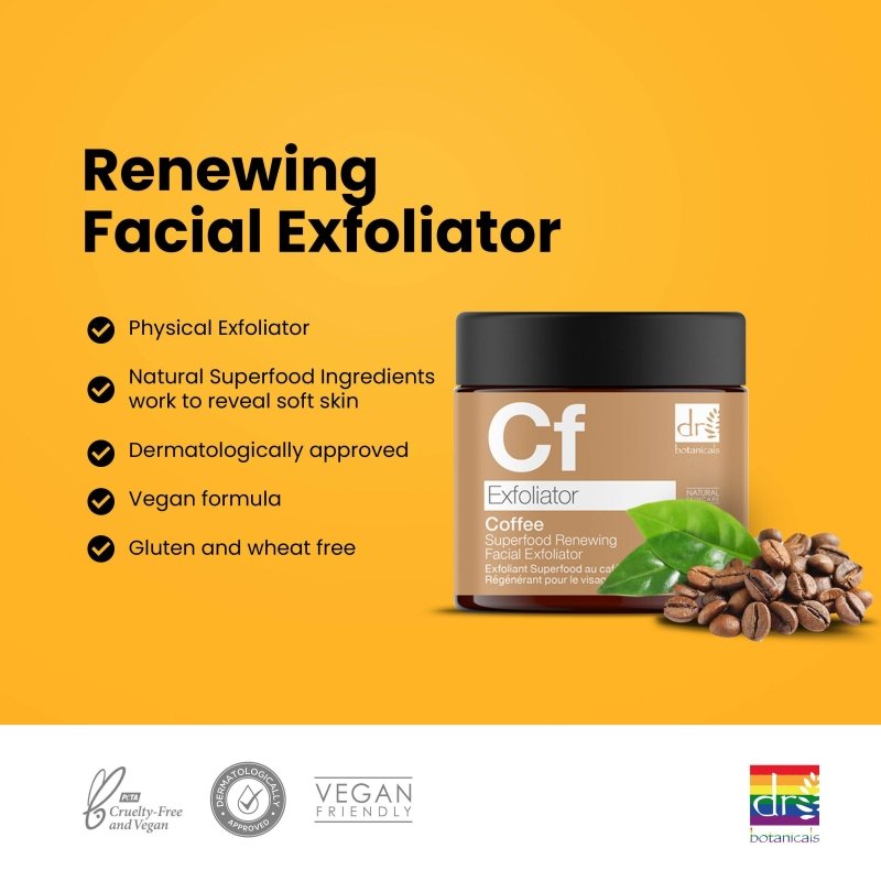 Coffee Superfood Renewing Facial Exfoliator 60ml - Exfoliator - Faithful Nutrition
