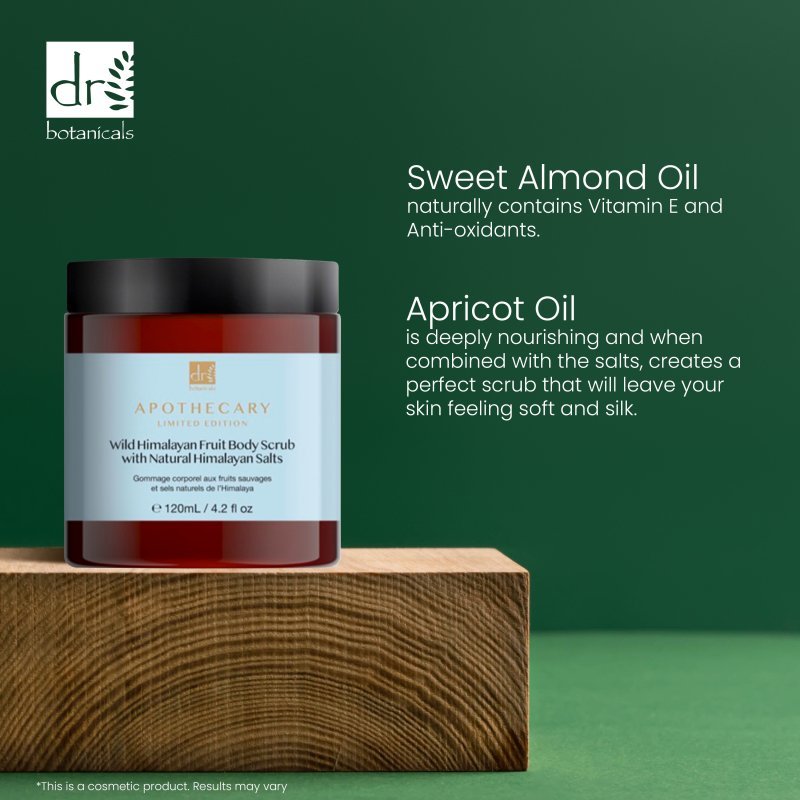 Wild Himalayan Fruit Body Scrub with Natural Himalayan Salts 120ml - Exfoliator - Faithful Nutrition